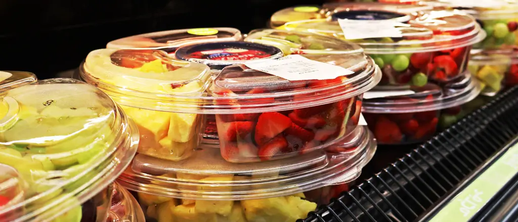 fresh cut fruit in the chilled section