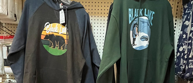 hoodies branded with Black Lake