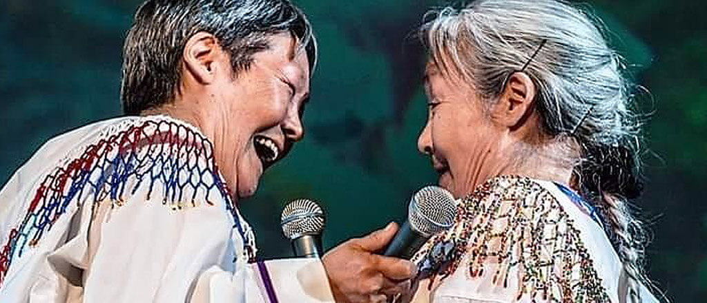 Two Indigenouos throat singing