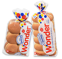 Wonderbrands Hot Dog and Hamburger buns